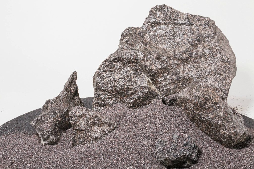 Brown fused alumina blocks and graded material for custom specifications